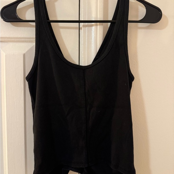 Abercrombie & Fitch Black Gathered Tank Top - Picture 4 of 4